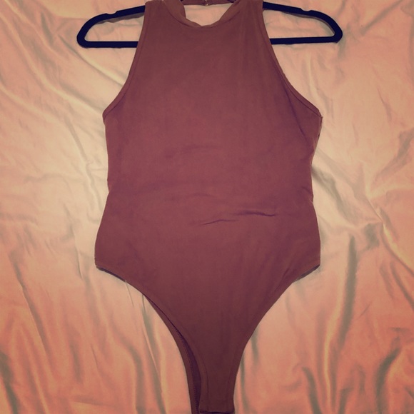 Forever 21 Other - Forever 21 Mauve Crisscross Bodysuit